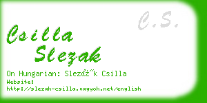 csilla slezak business card